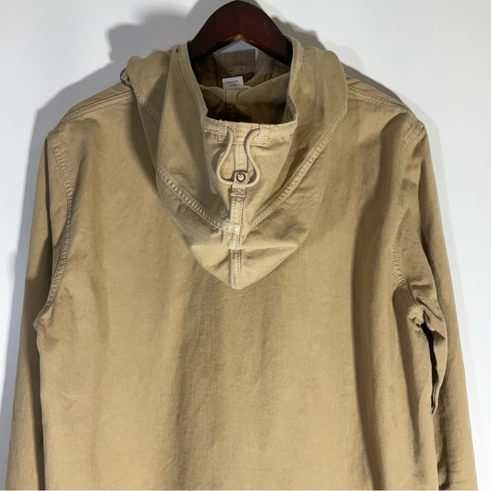J. Crew Women’s Anorak Heritage Silhouette Hooded Pullover Jacket Beige Size LG - Picture 14 of 16